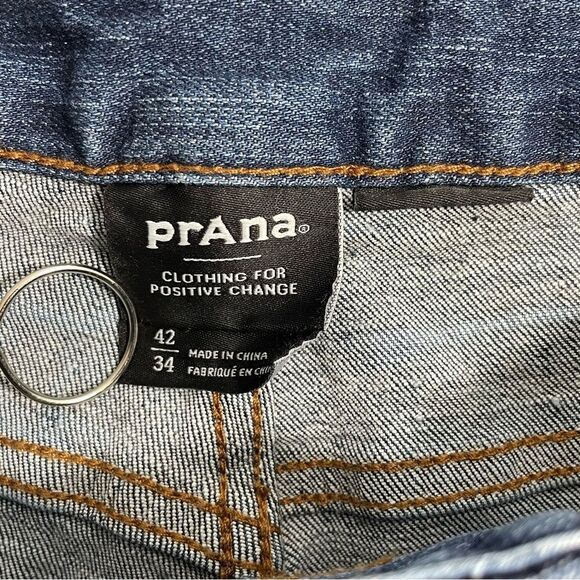 NWT Prana‎ Hillgard Slim Jean Size 42 x 34 Medium Ozone Wash Denim - Picture 5 of 7